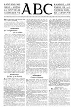 Portada del primer número de 'ABC' en 1903