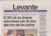 El auge del 'Diario de Valencia' ha restado al diario 'Levante' la difusión de 9.317 ejemplares