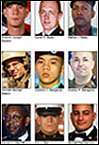 El reportaje a doble página incluye nombres y biografías de los soldados