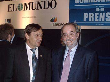 Juan Vicioso, Presidente de Covepres y de Femcaprens, con Pedro Alonso, director general de 'El Mundo Login Integral'