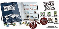 La primera entrega incluye cinco sellos de los 128 que componen la colección