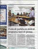 El Diario de Jerez sacó la información a toda página dentro de su sección de comunicación