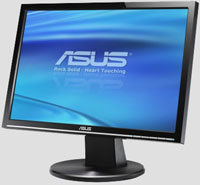 Monitor Asus de 19 pulgadas con resolución 1680x1050