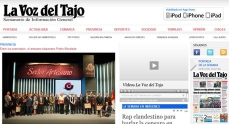 En desarrollo el nuevo portal de LA VOZ DEL TAJO www.lavozdeltajo.com 