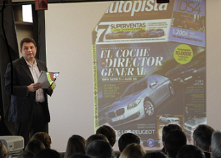 Juan Carlos Payo, director de Autopista, durante la presentación