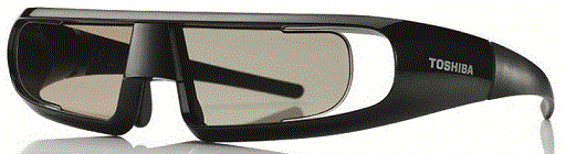 Toshiba lanza unas gafas de visionado 3D recargables de sólo 35 gramos de peso con batería incluída 