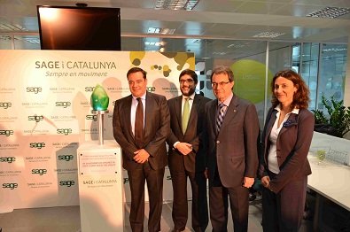 Sage inaugura su Centro de I+D+i en Sant Cugat del Vallès de la mano del Presidente de la Generalitat, Artur Mas