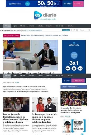 El Semanal Digital se refunda y cambia su nombre por ESdiario