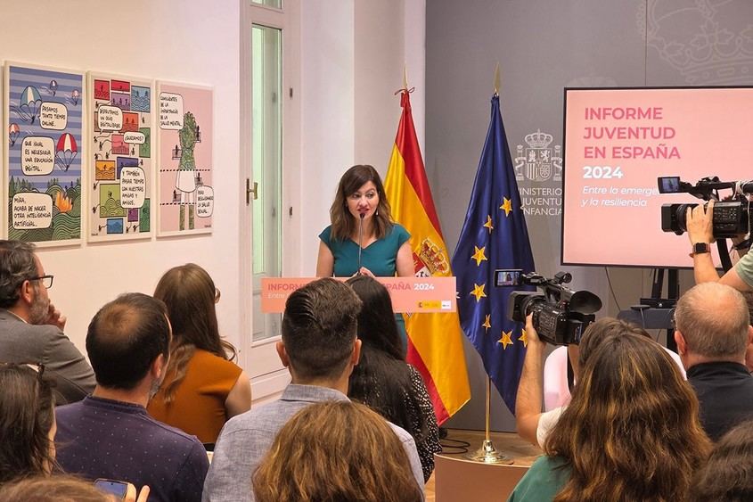 Sira Rego presenta el Informe Juventud 2024 y llama a la acción institucional