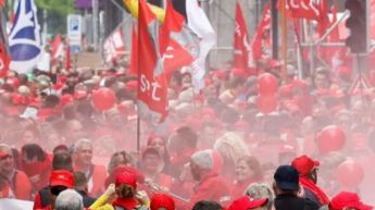 Masivas protestas en Bélgica paralizan transporte público y aeropuertos por recortes gubernamentales