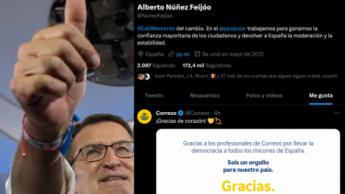 Hasta Feijóo acaba agradeciendo a Correos su gestión del voto por correo