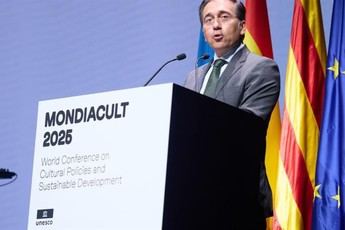 Albares impulsa la restauración del patrimonio ucraniano en Mondiacult 2025