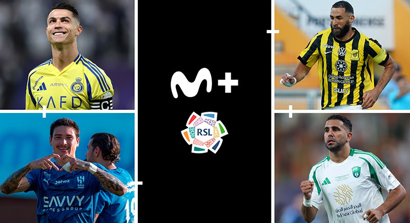 Estrellas del fútbol brillan en la Supercopa Saudí exclusiva de Movistar Plus+