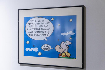 Exposición en San Fernando defiende la libertad de prensa a través del humor gráfico