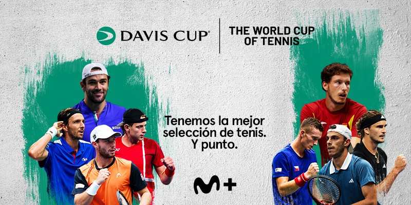 Copa Davis: La fase final se transmite en exclusiva por Movistar Plus+