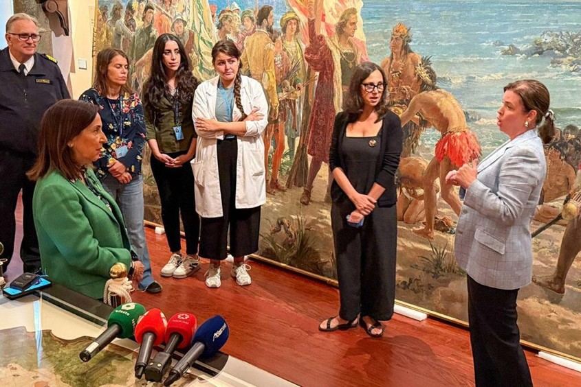 Intervención rápida del Museo Naval minimiza daños en cuadro vandalizado