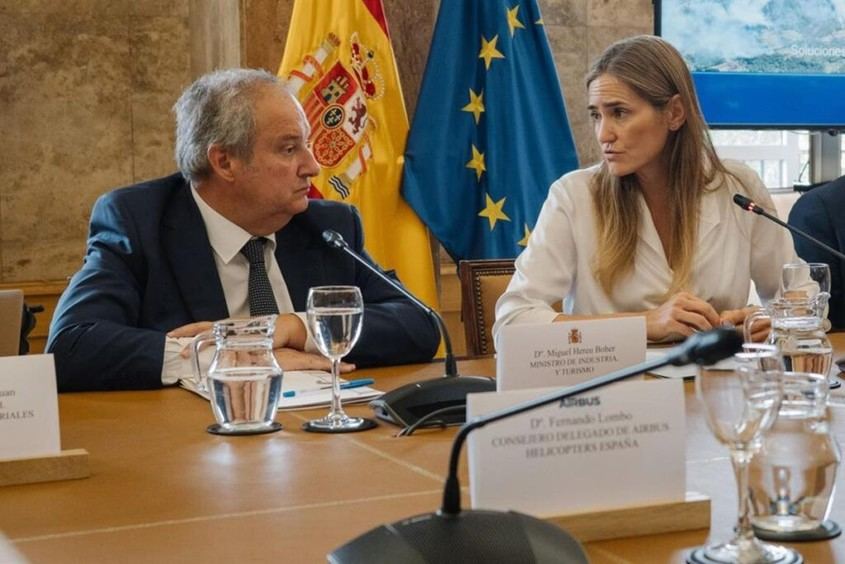 Aagesen y Hereu dialogan con Airbus sobre tecnología para combatir incendios