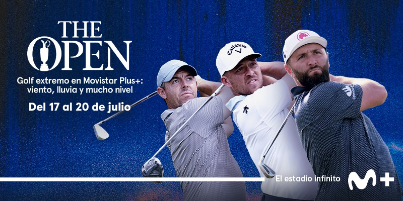 The Open Championship 2025 se transmite en exclusiva por Movistar Plus+