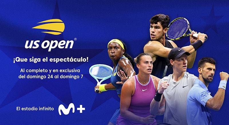 El US Open 2025 se vive en exclusiva por Movistar Plus+